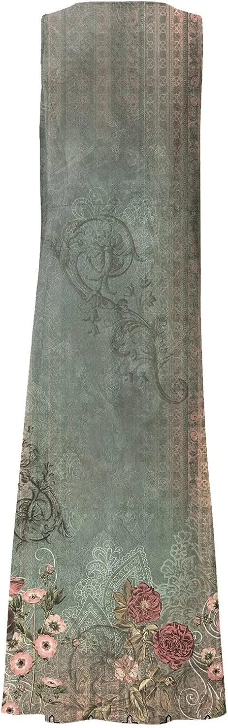 Women's Summer Cotton Linen Long Dress Sleeveless Elegant Flowy Dresses Plus Size Loose Comfy Dress with Pockets