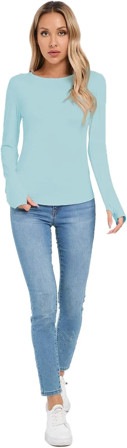Women's Sun Protection Shirt UPF 50  Long Sleeve Shirt UV Protection Clothing for Hiking Golfing,Riding,Driving
