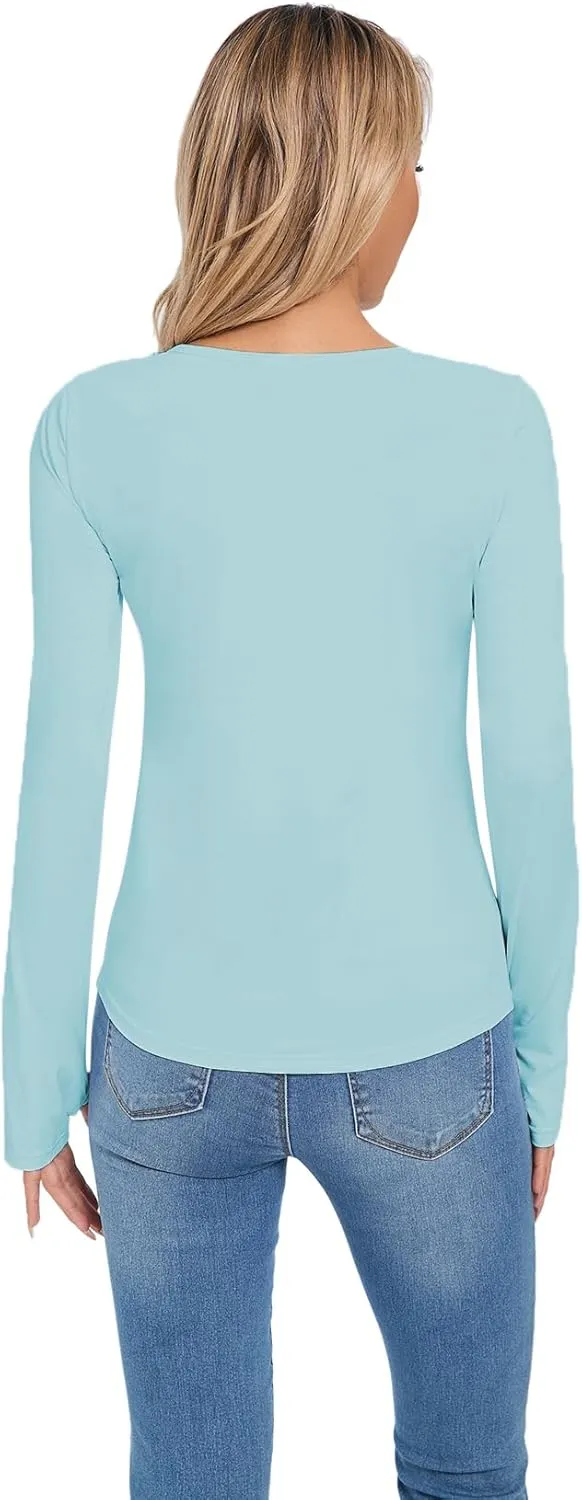 Women's Sun Protection Shirt UPF 50  Long Sleeve Shirt UV Protection Clothing for Hiking Golfing,Riding,Driving