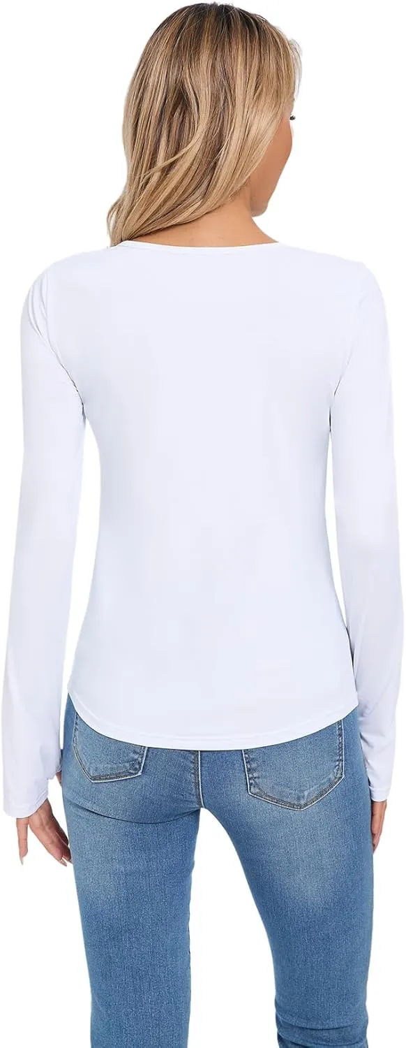 Women's Sun Protection Shirt UPF 50  Long Sleeve Shirt UV Protection Clothing for Hiking Golfing,Riding,Driving
