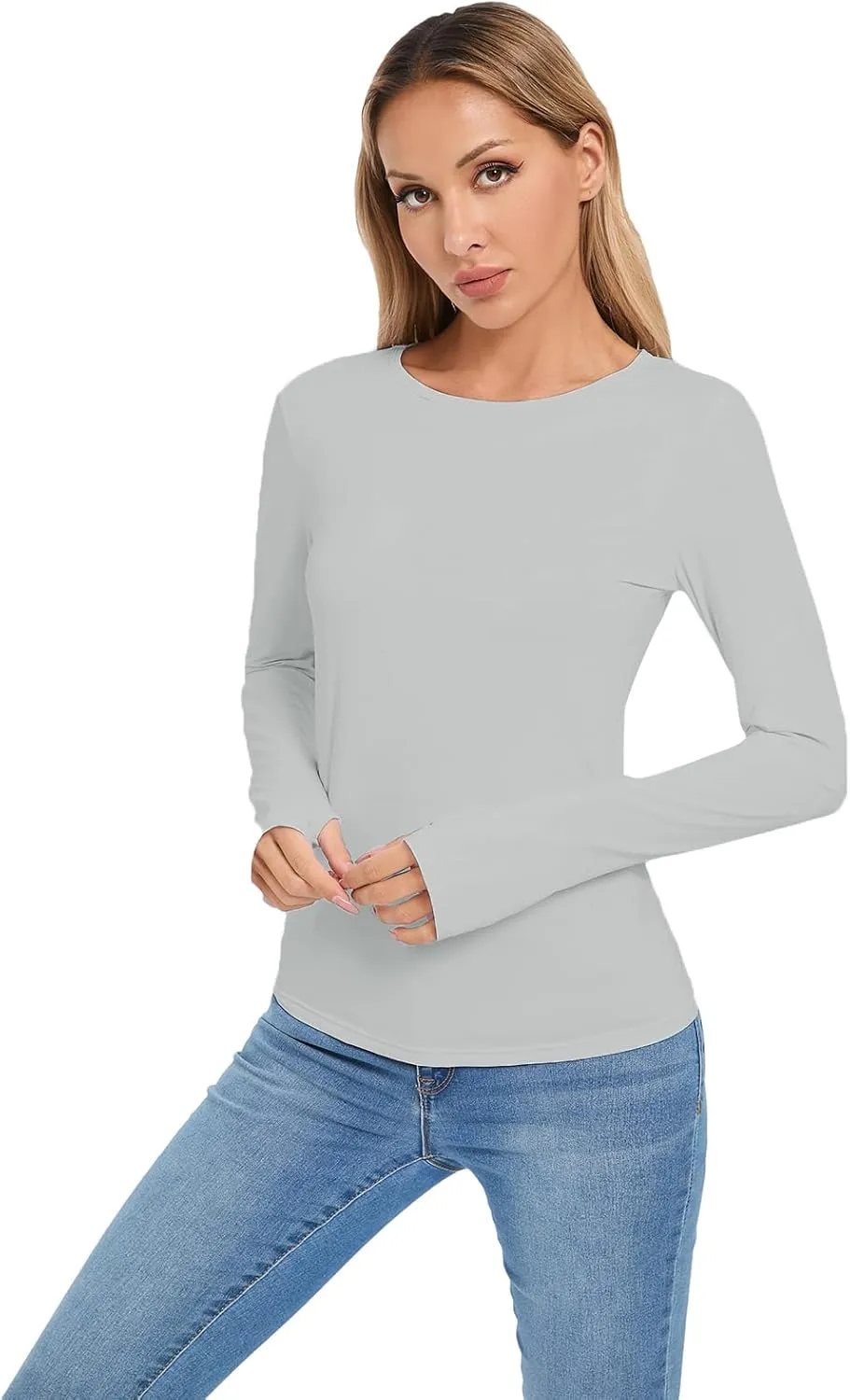 Women's Sun Protection Shirt UPF 50  Long Sleeve Shirt UV Protection Clothing for Hiking Golfing,Riding,Driving