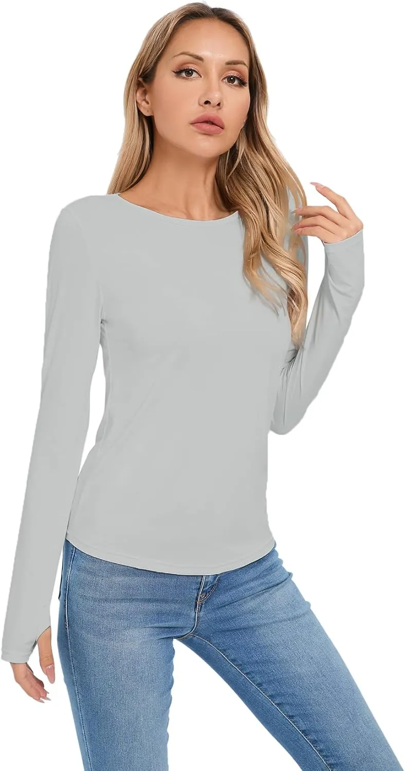 Women's Sun Protection Shirt UPF 50  Long Sleeve Shirt UV Protection Clothing for Hiking Golfing,Riding,Driving