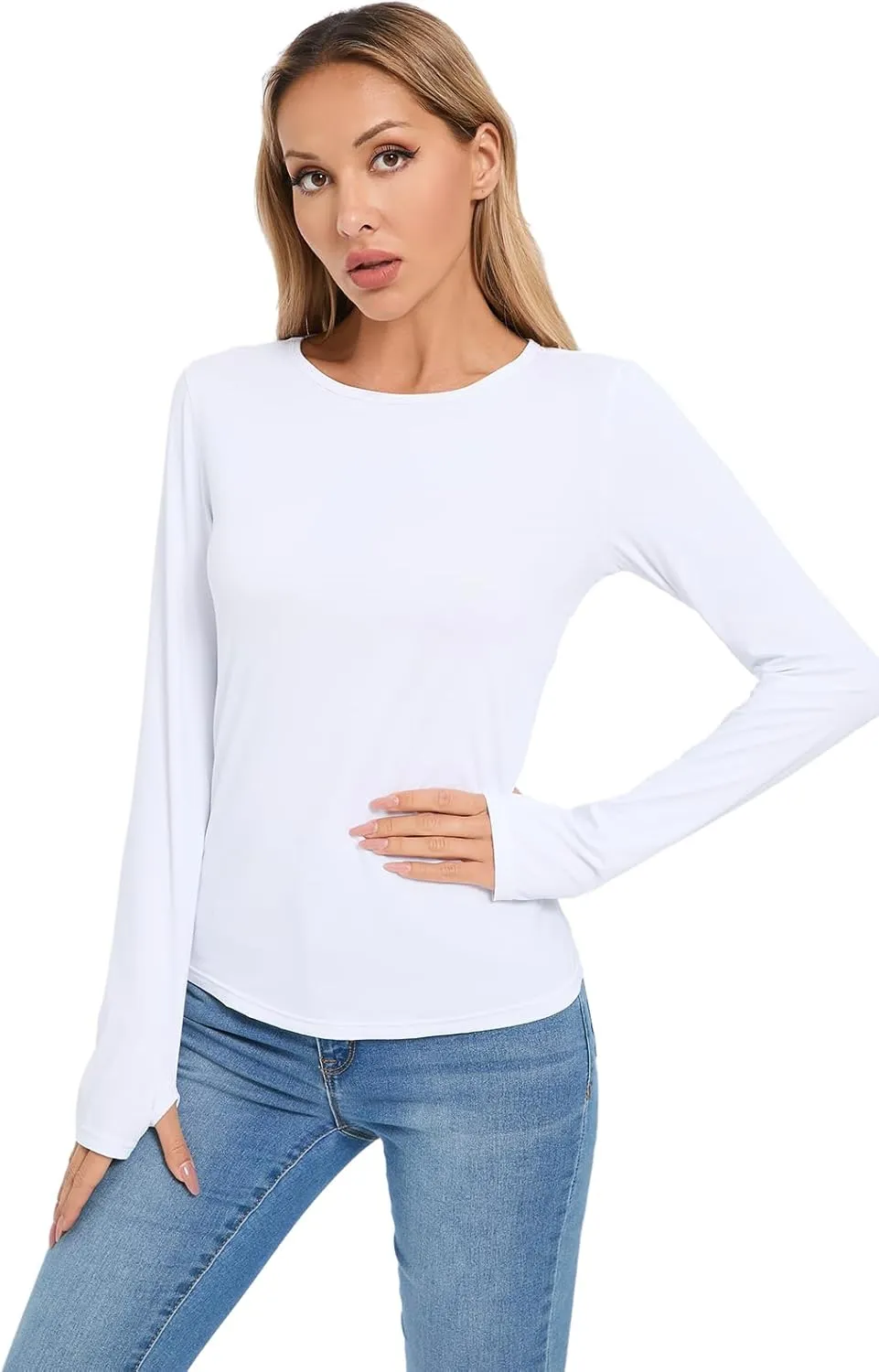 Women's Sun Protection Shirt UPF 50  Long Sleeve Shirt UV Protection Clothing for Hiking Golfing,Riding,Driving
