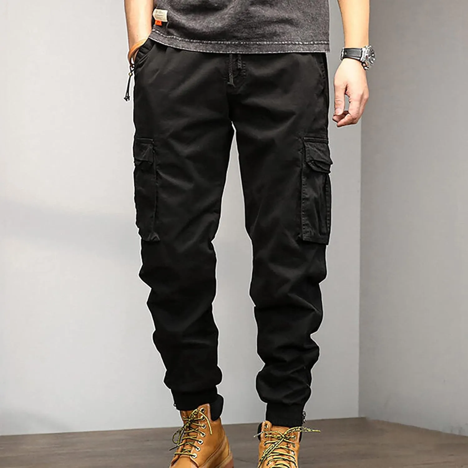 Work Pants for Men Construction Flex Waterproof Baggy Sweat Pants Classic Work Pants Relaxed Fit Straight Leg Tousers