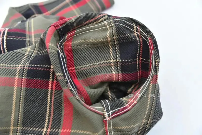 Yarn Dyed Cotton Checked Shirts with Asymmetrical Pockets - Plaid Work Shirts