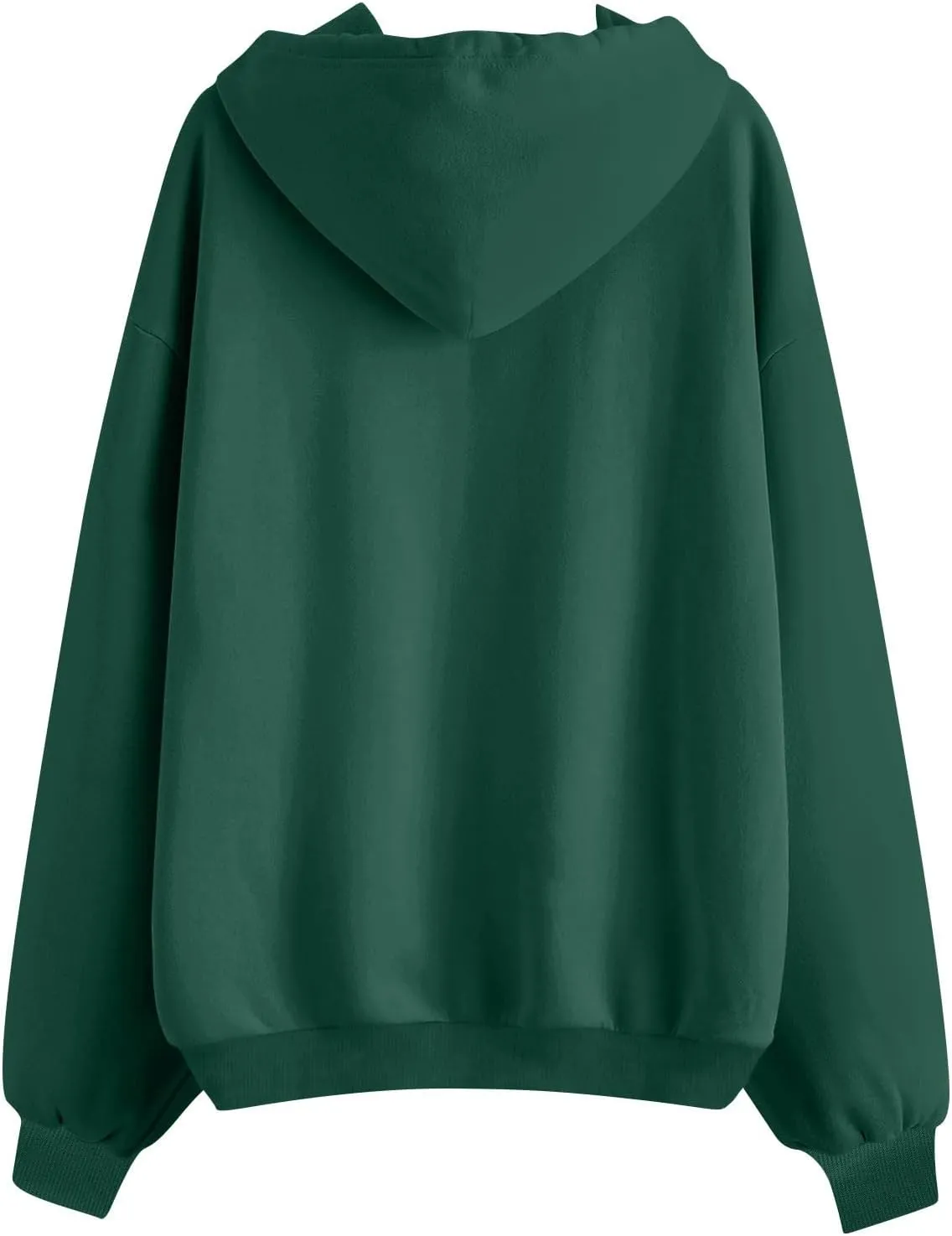 Zip Up Hoodie Women Preppy Casual Comfy Fleece Jacket Trendy Long Sleeve Oversized Sweatshirt Winter Coats with Hood
